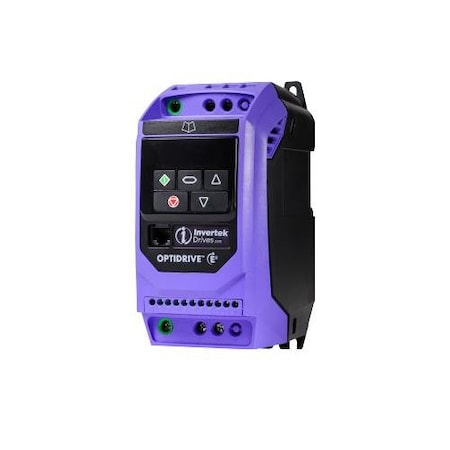 Invertek Drives 1.5 kW 2 HP, 4.1 A; Size 1, IP20;IV: Three Phase, 380-480 V;OV: Three Phase, 380-480 V ODE-3-140041-3F12